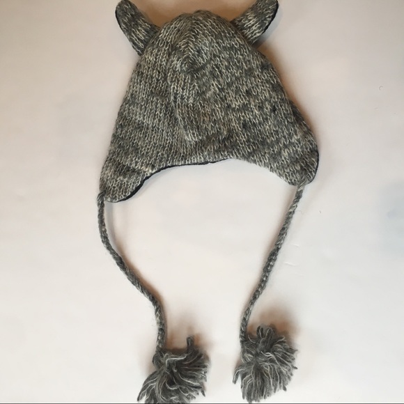 Kids 100% Wool Owl Hat - Picture 6 of 6
